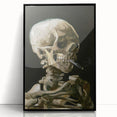 Impressionism Wall Art - Skeleton with Cigarette by Vincent van Gogh
