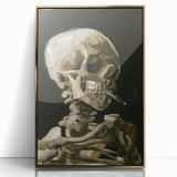 Impressionism Wall Art - Skeleton with Cigarette by Vincent van Gogh