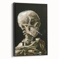 Impressionism Wall Art - Skeleton with Cigarette by Vincent van Gogh