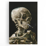Impressionism Wall Art - Skeleton with Cigarette by Vincent van Gogh