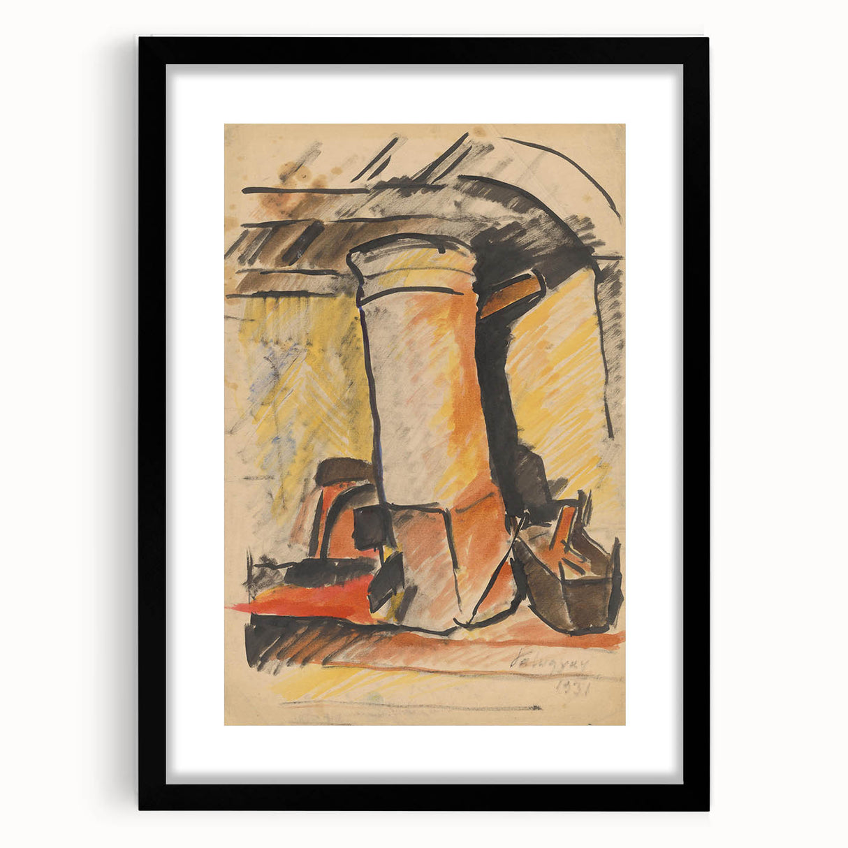 Abstract Modern Still Life - Contemporary Art with Warm Tones - Modern Wall Art