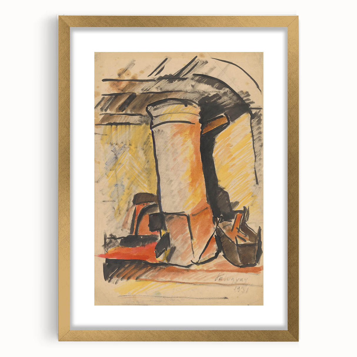 Abstract Modern Still Life - Contemporary Art with Warm Tones - Modern Wall Art