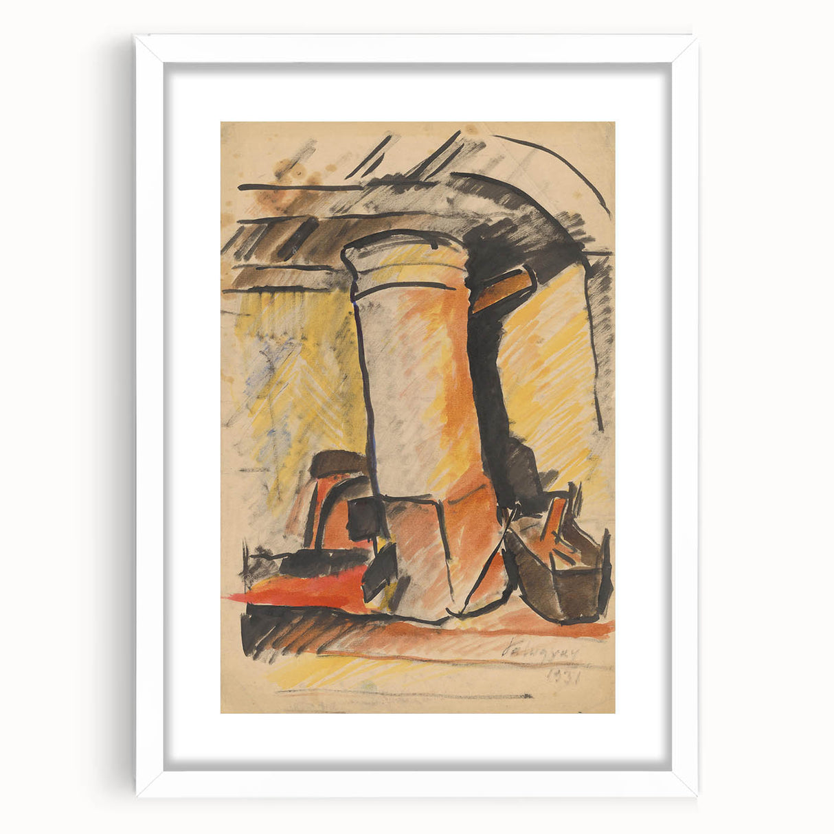 Abstract Modern Still Life - Contemporary Art with Warm Tones - Modern Wall Art