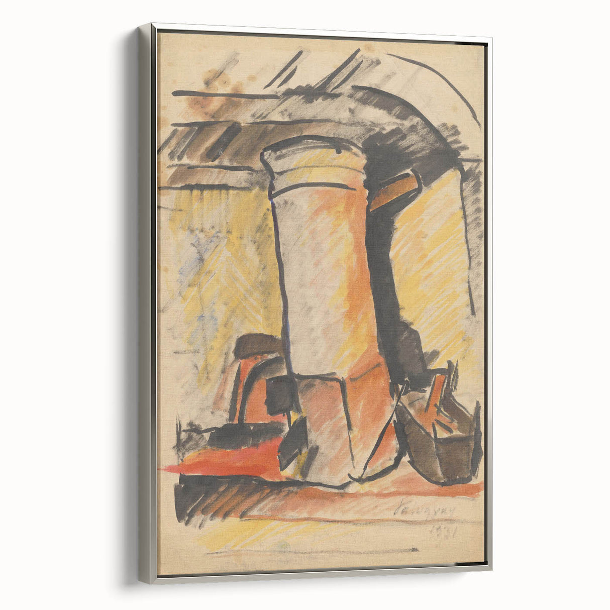 Abstract Modern Still Life - Contemporary Art with Warm Tones - Modern Wall Art