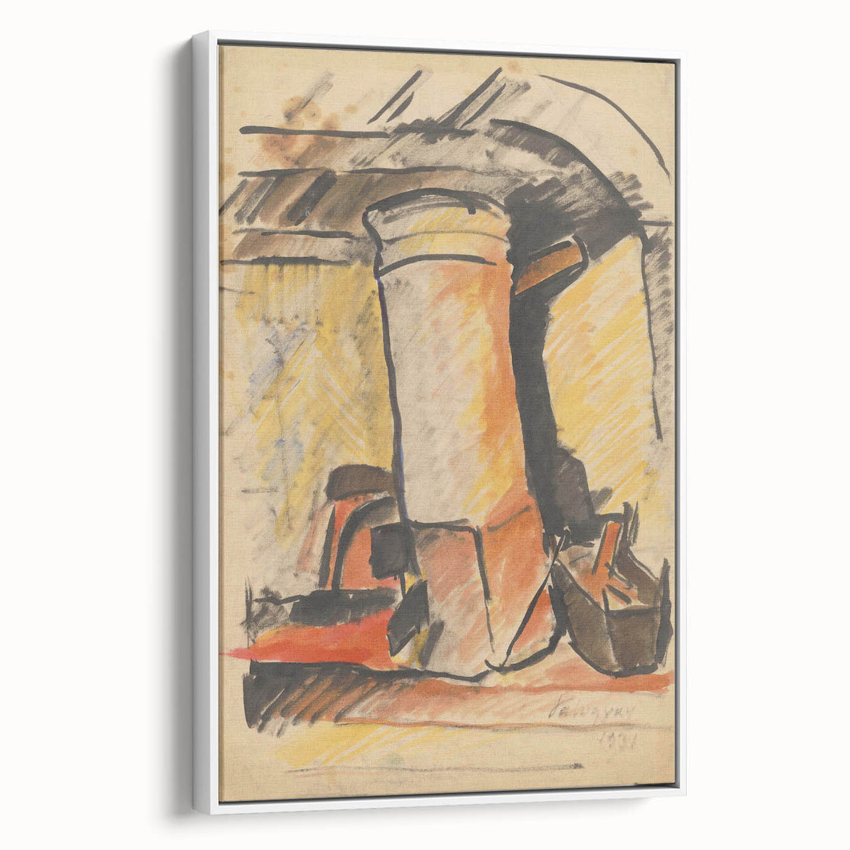 Abstract Modern Still Life - Contemporary Art with Warm Tones - Modern Wall Art
