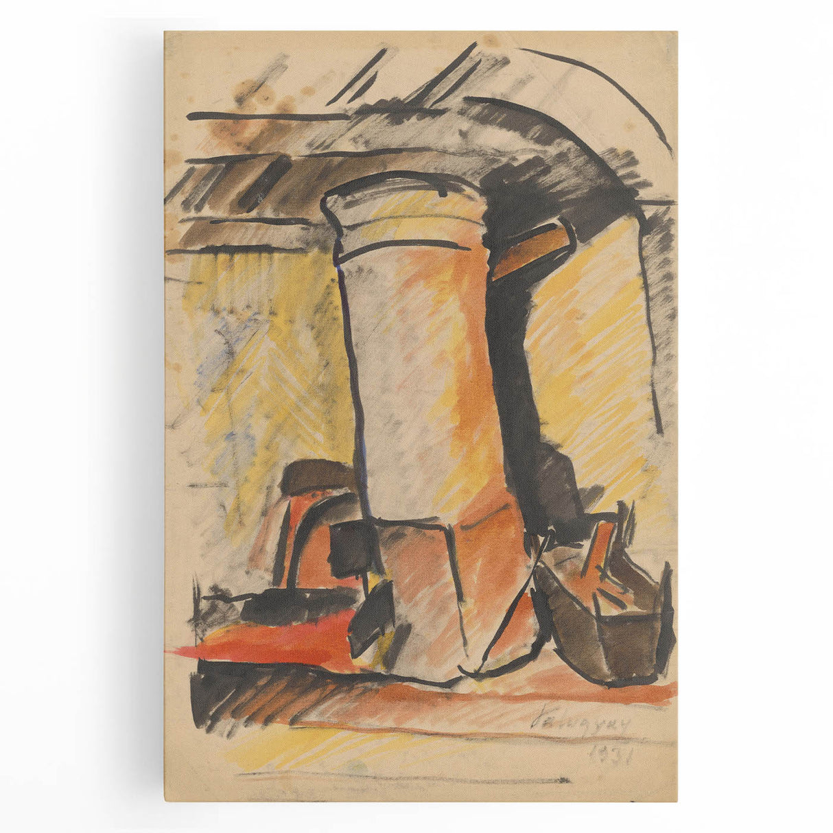 Abstract Modern Still Life - Contemporary Art with Warm Tones - Modern Wall Art