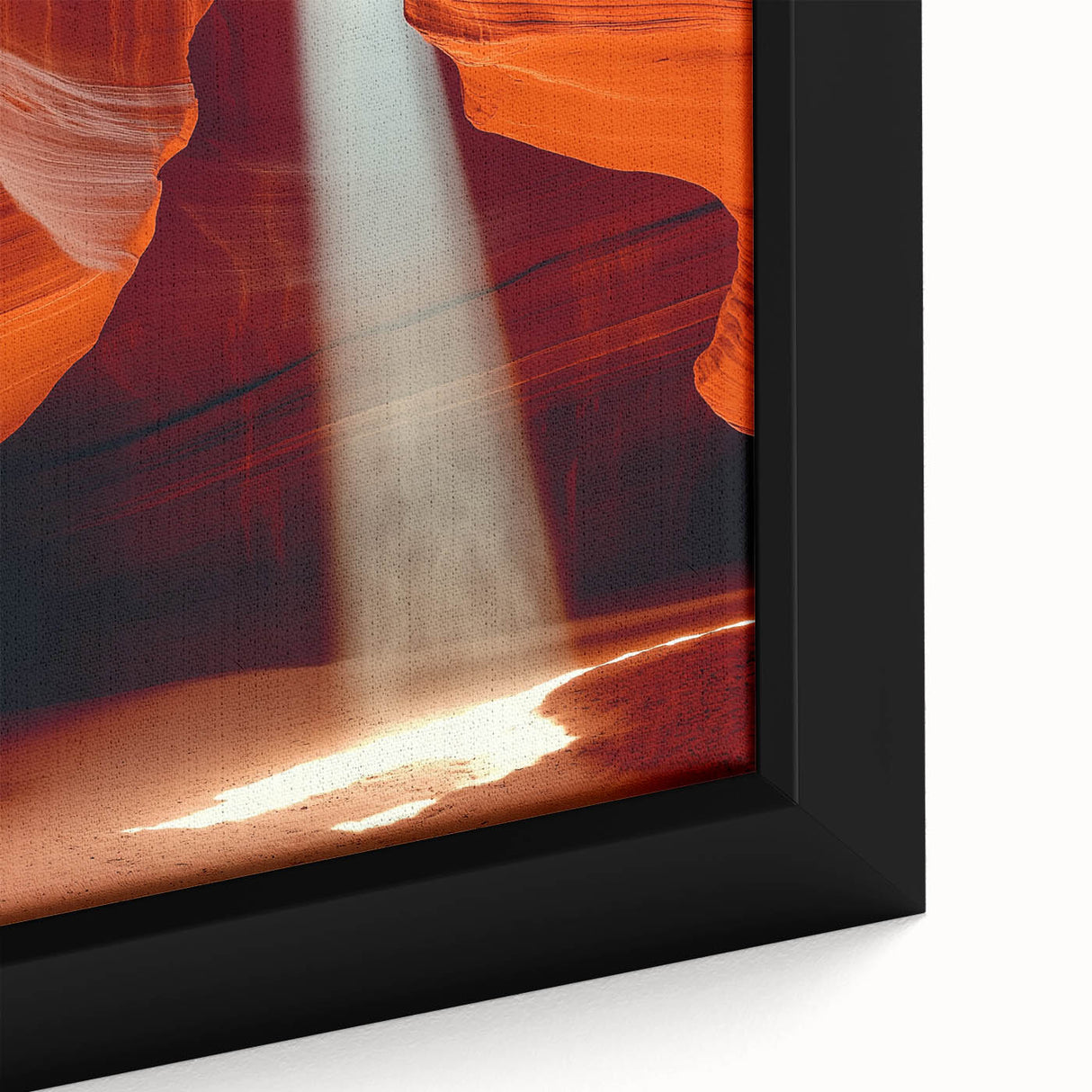 Sunbeam Through Canyon – Dynamic Abstract Art in Motion