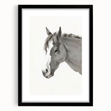 Romanticism Art: Horse Portrait by Jean Bernard Canvas Print