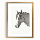 Romanticism Art: Horse Portrait by Jean Bernard Canvas Print