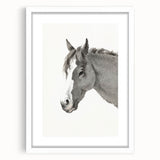 Romanticism Art: Horse Portrait by Jean Bernard Canvas Print