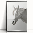 Romanticism Art: Horse Portrait by Jean Bernard Canvas Print