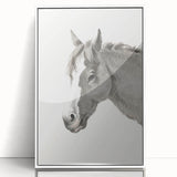 Romanticism Art: Horse Portrait by Jean Bernard Canvas Print