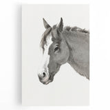 Romanticism Art: Horse Portrait by Jean Bernard Canvas Print