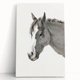 Romanticism Art: Horse Portrait by Jean Bernard Canvas Print