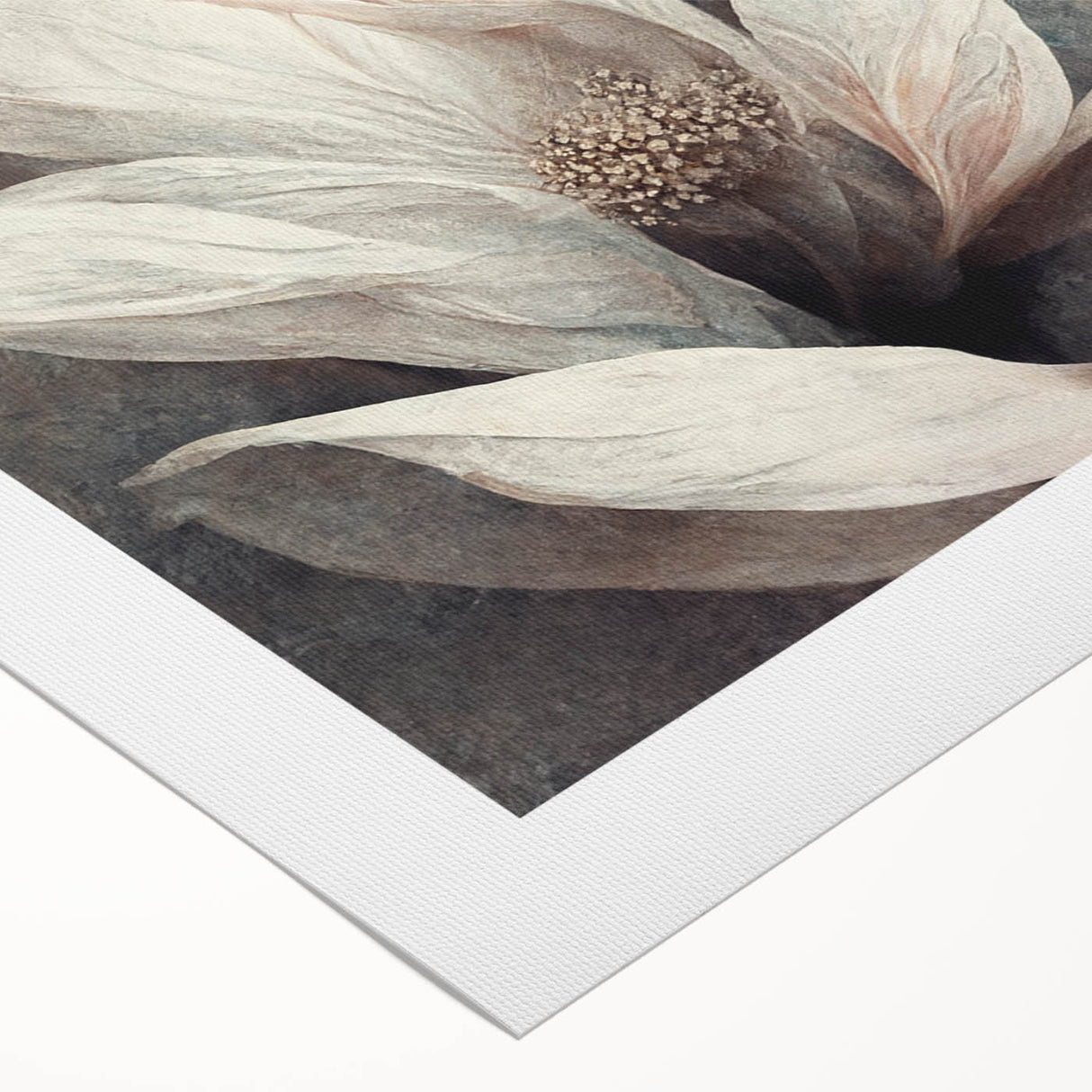 Delicate Floral Living Room Wall Art – Modern Canvas & Print