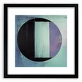 Abstract geometric frame in matte black, displaying a modern design with sharp angles and clean lines, perfect for contemporary decor. Ideal for showcasing artwork or photographs.