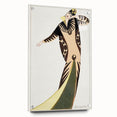 Stylish Art Deco Fashion Wall Art – Bold 1920s Illustration in Earth Tones