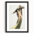 Stylish Art Deco Fashion Wall Art – Bold 1920s Illustration in Earth Tones