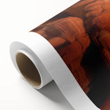 Stunning rolled canvas artwork depicting vibrant canyons with rich colors and intricate details, perfect for adding a touch of nature-inspired decor to any space.