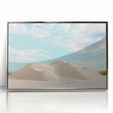 Framed acrylic wall art showcasing a vibrant desert landscape with rich colors and intricate details, perfect for enhancing modern home decor.