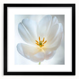 Extra large, textured abstract art print featuring vibrant floral motifs on a framed canvas, ideal for living room decor.
