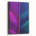 Black and white landscape art painting on framed canvas, featuring close-up nature elements, ideal for bedroom wall art.