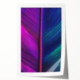 Extra large rolled print featuring close-up floral elements in vibrant green and pink, ideal for dining room wall art.