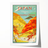Vintage Japan Travel Poster | Autumn at Yunoyama Onsen Art Print