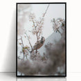 Large abstract wall art featuring mid-century modernist style in vibrant spring hues on black framed acrylic.