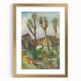 Modern Wall Art - Abstract Landscape with Vibrant Natural Hues