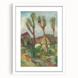Modern Wall Art - Abstract Landscape with Vibrant Natural Hues