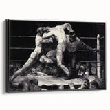 Modern Wall Art - Dynamic Boxing Match Scene - Contemporary Decor