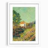 Impressionism Wall Art - House and Garden Landscape by Vincent van Gogh