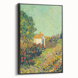 Impressionism Wall Art - House and Garden Landscape by Vincent van Gogh