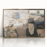 Modern Wall Art - Urban Scene with Figures - Contemporary Decor Prints
