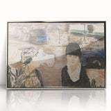 Modern Wall Art - Urban Scene with Figures - Contemporary Decor Prints