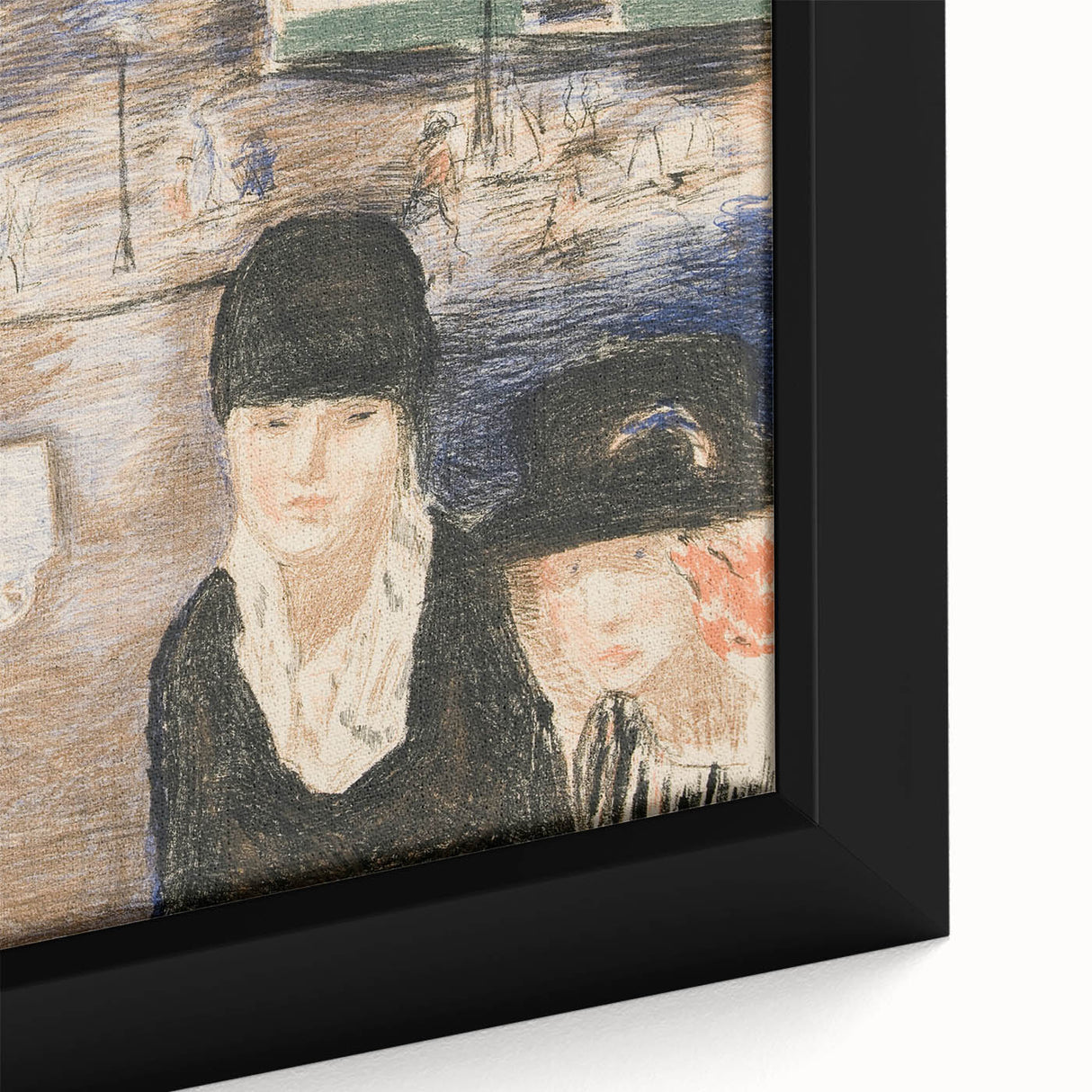 Modern Wall Art - Urban Scene with Figures - Contemporary Decor Prints