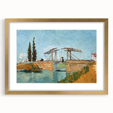 Impressionism Wall Art - Langlois Bridge at Arles by Van Gogh Print