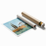 Impressionism Wall Art - Langlois Bridge at Arles by Van Gogh Print