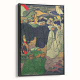 Modern Wall Art - Vibrant Procession Scene with Rich Colors