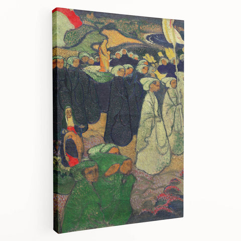 Modern Wall Art - Vibrant Procession Scene with Rich Colors
