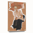 Modern Wall Art - Expressive Portrait with Bold and Warm Tones
