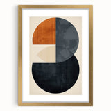 Acrylic Dining Room Artwork – Modern Geometric Circle Canvas