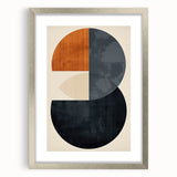 Acrylic Dining Room Artwork – Modern Geometric Circle Canvas