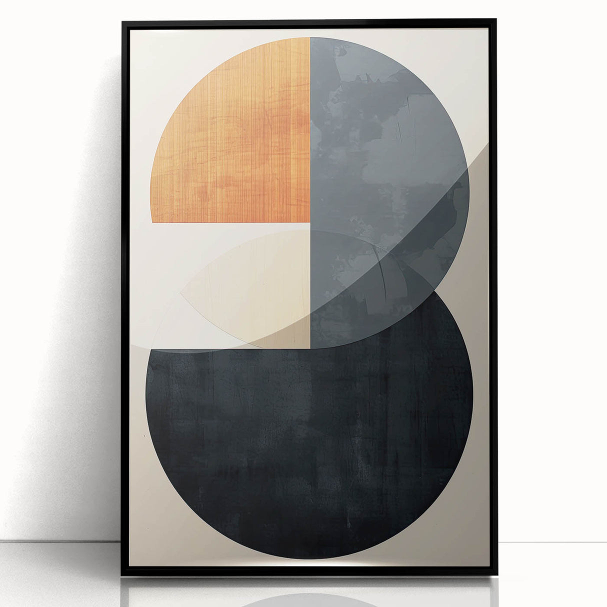 Acrylic Dining Room Artwork – Modern Geometric Circle Canvas