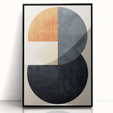 Acrylic Dining Room Artwork – Modern Geometric Circle Canvas