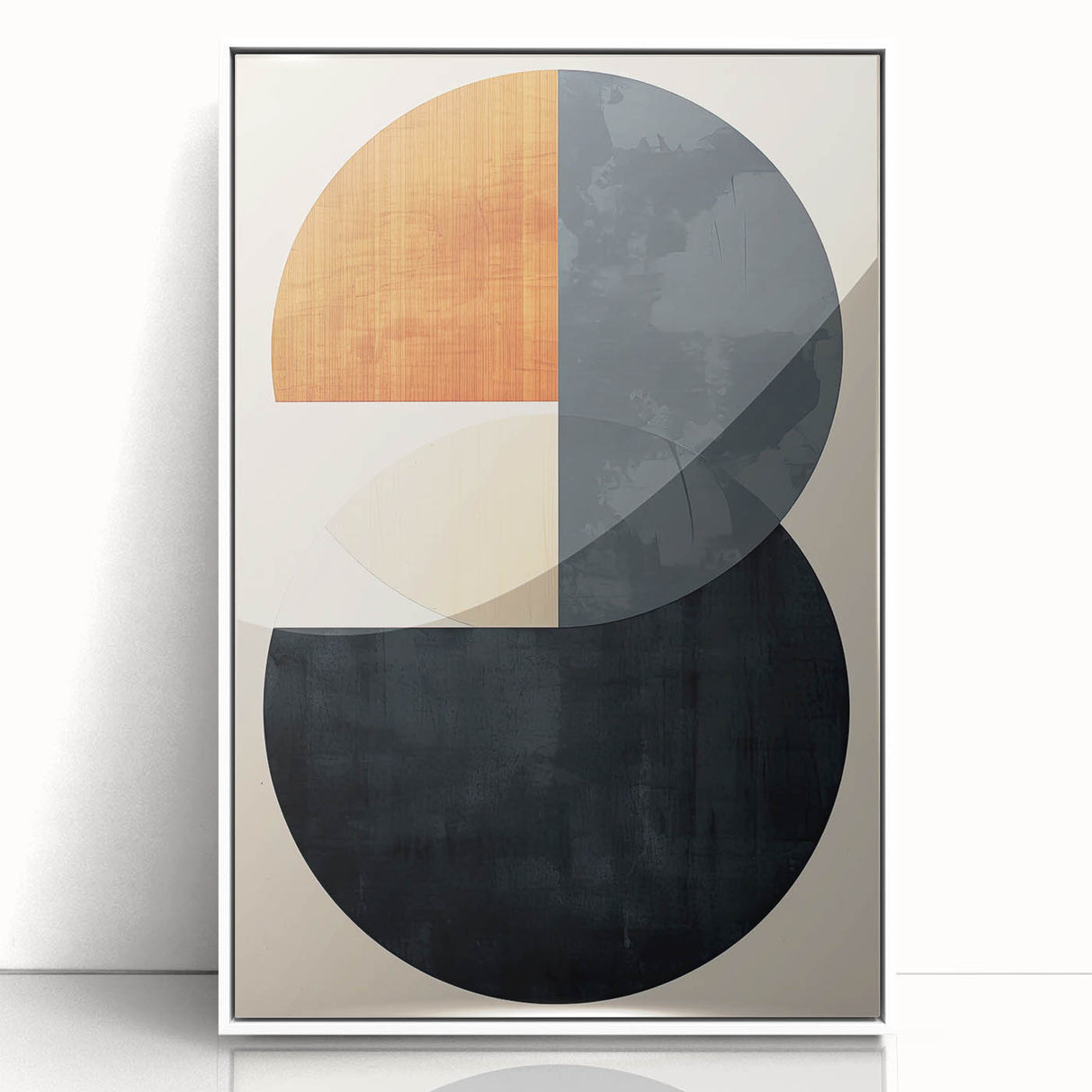 Acrylic Dining Room Artwork – Modern Geometric Circle Canvas