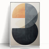 Acrylic Dining Room Artwork – Modern Geometric Circle Canvas
