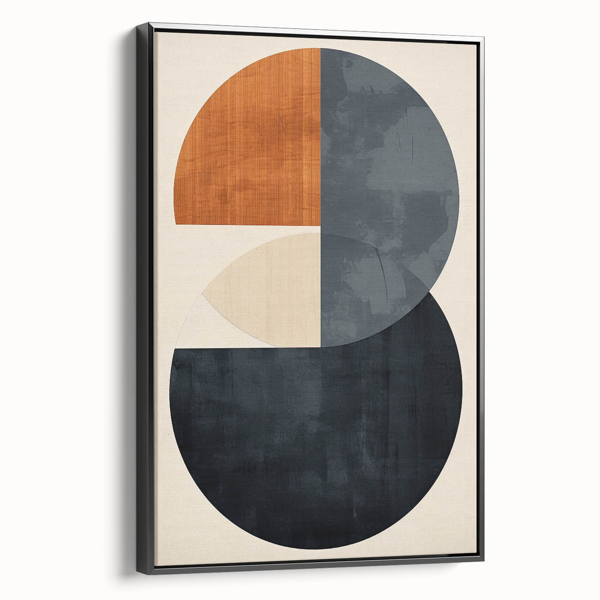 Acrylic Dining Room Artwork – Modern Geometric Circle Canvas