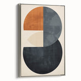 Acrylic Dining Room Artwork – Modern Geometric Circle Canvas